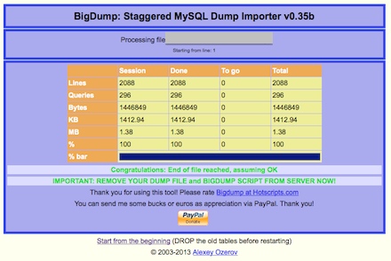 Bigdump 1312033